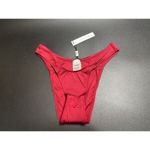 Monica Hansen Beachwear NEW Collection Bikini Bottom Nepal/Red Size XS